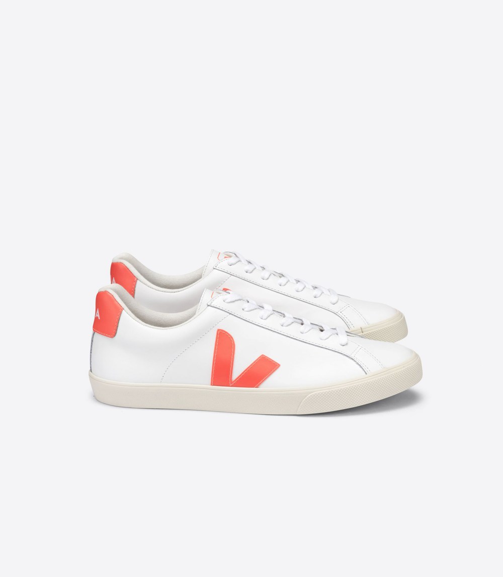 Veja Sneakers Barbati - Esplar Piele - Albi/Portocalii - 2574839-PJ